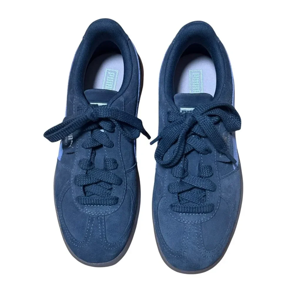Puma Palermo Blue Suede Women Sneakers Size 7 Shoes